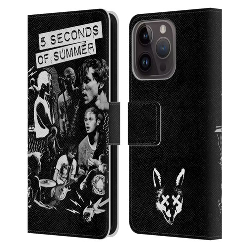 5 Seconds of Summer Posters Punkzine Leather Book Wallet Case Cover For Apple iPhone 15 Pro
