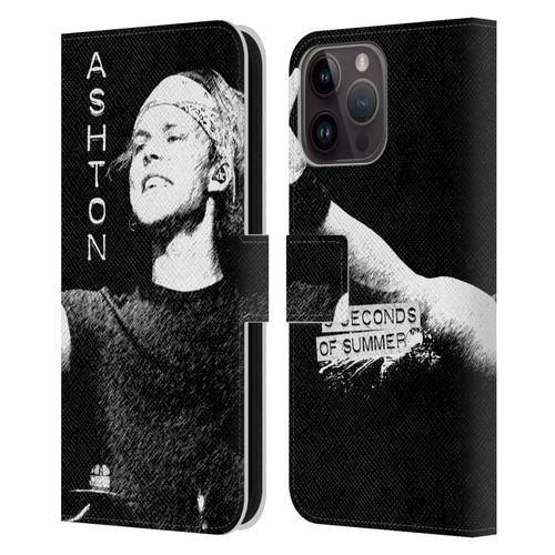 5 Seconds of Summer Solos BW Ashton Leather Book Wallet Case Cover For Apple iPhone 15 Pro Max