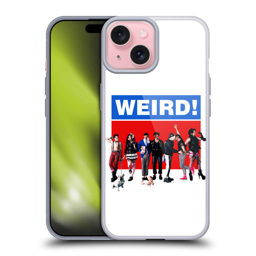 Yungblud Graphics Weird! Soft Gel Case for Apple iPhone 15