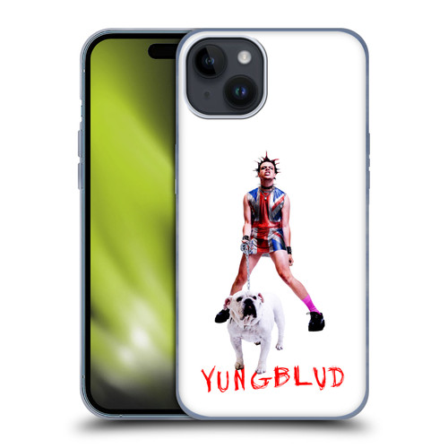 Yungblud Graphics Strawberry Lipstick Soft Gel Case for Apple iPhone 15 Plus