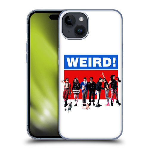 Yungblud Graphics Weird! Soft Gel Case for Apple iPhone 15 Plus