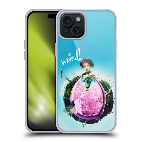 Yungblud Graphics Weird! 2 Soft Gel Case for Apple iPhone 15 Plus