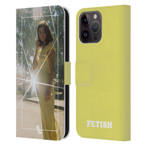 Selena Gomez Fetish Nightgown Yellow Leather Book Wallet Case Cover For Apple iPhone 15 Pro Max