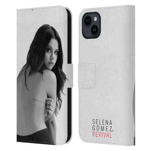 Selena Gomez Revival Back Cover Art Leather Book Wallet Case Cover For Apple iPhone 15 Plus