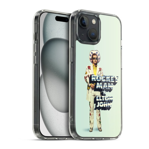 Elton John Artwork Rocket Man Single Soft Gel Case for Apple iPhone 15 & MagSafe