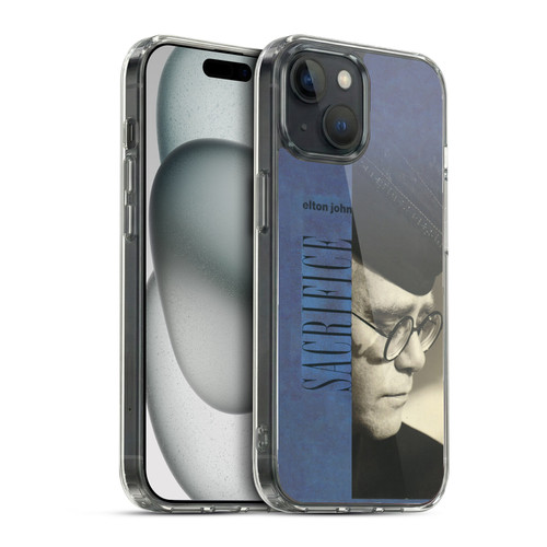 Elton John Artwork Sacrifice Single Soft Gel Case for Apple iPhone 15 & MagSafe