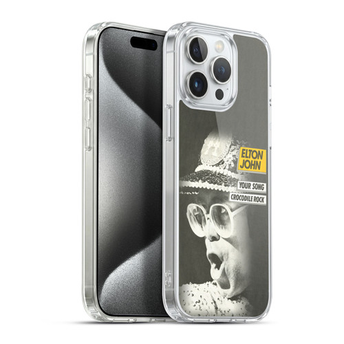 Elton John Artwork Your Song Single Soft Gel Case for Apple iPhone 15 Pro Max & MagSafe