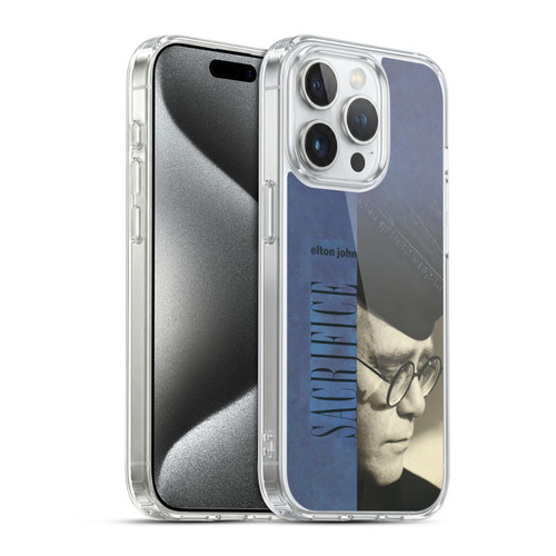 Elton John Artwork Sacrifice Single Soft Gel Case for Apple iPhone 15 Pro & MagSafe