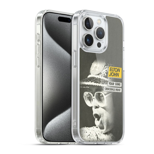 Elton John Artwork Your Song Single Soft Gel Case for Apple iPhone 15 Pro & MagSafe
