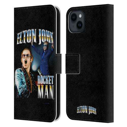 Elton John Rocketman Key Art Leather Book Wallet Case Cover For Apple iPhone 15 Plus