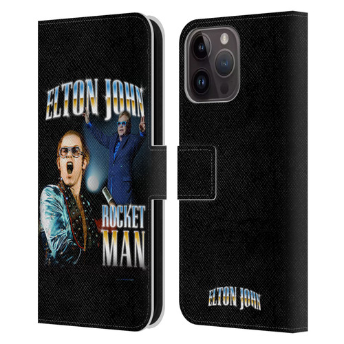 Elton John Rocketman Key Art Leather Book Wallet Case Cover For Apple iPhone 15 Pro Max