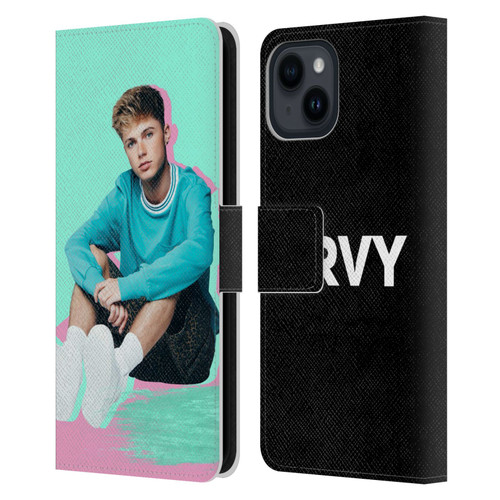 HRVY Graphics Calendar Leather Book Wallet Case Cover For Apple iPhone 15