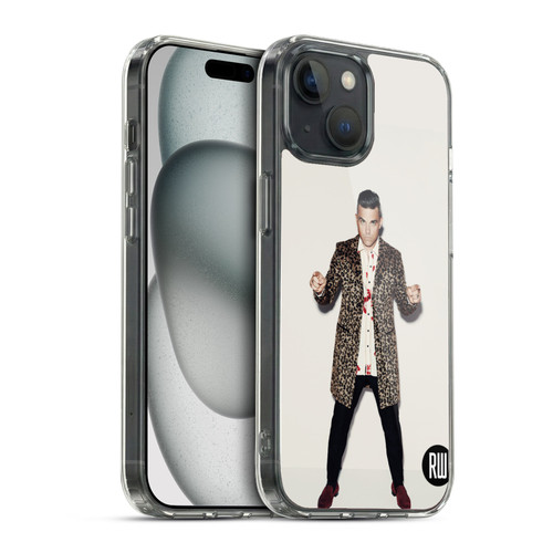 Robbie Williams Calendar Animal Print Coat Soft Gel Case for Apple iPhone 15 & MagSafe