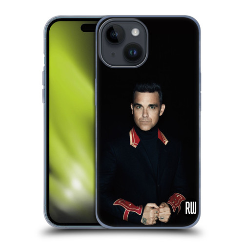 Robbie Williams Calendar Portrait Soft Gel Case for Apple iPhone 15