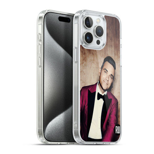 Robbie Williams Calendar Magenta Tux Soft Gel Case for Apple iPhone 15 Pro Max & MagSafe