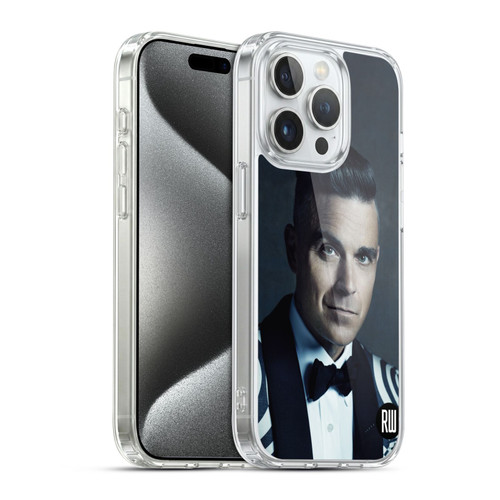 Robbie Williams Calendar Printed Tux Soft Gel Case for Apple iPhone 15 Pro & MagSafe