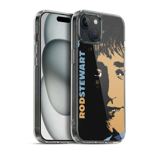 Rod Stewart Art Yesterday Retro Soft Gel Case for Apple iPhone 15 Plus