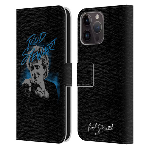 Rod Stewart Art Scribble Leather Book Wallet Case Cover For Apple iPhone 15 Pro Max