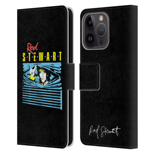 Rod Stewart Art Blinds Leather Book Wallet Case Cover For Apple iPhone 15 Pro