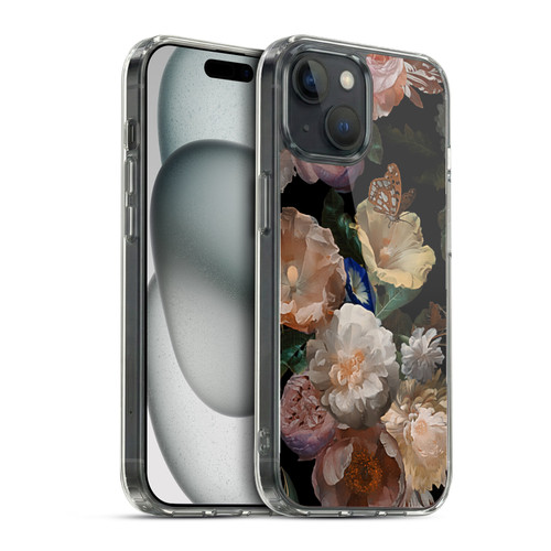 UtArt Antique Flowers Botanical Beauty Soft Gel Case for Apple iPhone 15 & MagSafe
