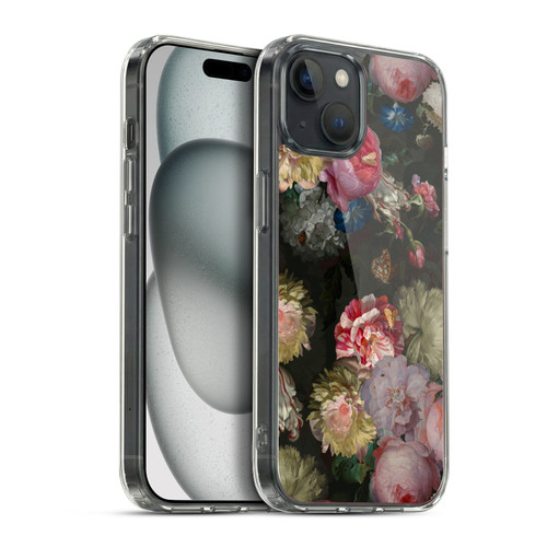 UtArt Antique Flowers Bouquet Soft Gel Case for Apple iPhone 15 Plus & MagSafe