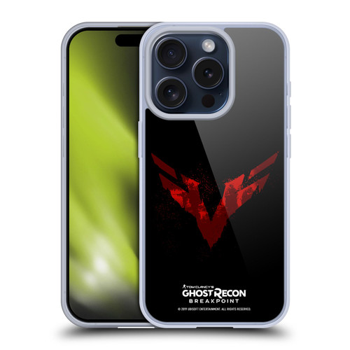 Tom Clancy's Ghost Recon Breakpoint Graphics Wolves Logo Soft Gel Case for Apple iPhone 15 Pro