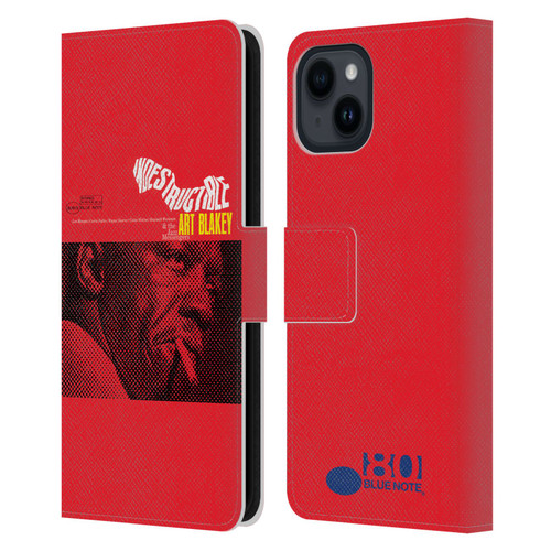 Blue Note Records Albums Art Blakey Indestructible Leather Book Wallet Case Cover For Apple iPhone 15