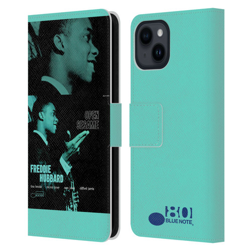 Blue Note Records Albums Freddie Hubbard Open Sesame Leather Book Wallet Case Cover For Apple iPhone 15