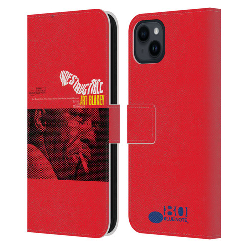 Blue Note Records Albums Art Blakey Indestructible Leather Book Wallet Case Cover For Apple iPhone 15 Plus