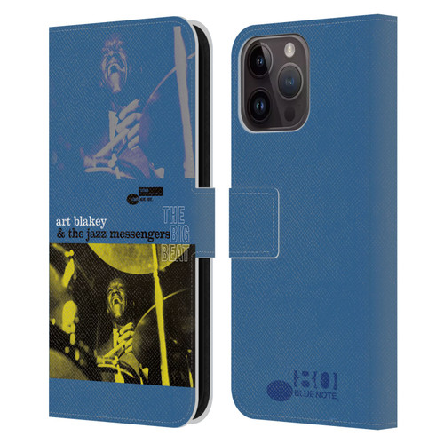 Blue Note Records Albums Art Blakey The Big Beat Leather Book Wallet Case Cover For Apple iPhone 15 Pro Max