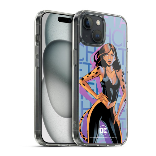 DC Women Core Compositions Cheetah Soft Gel Case for Apple iPhone 15 & MagSafe
