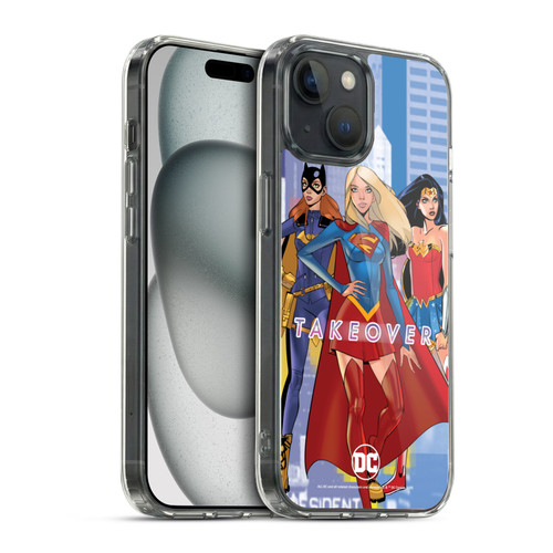DC Women Core Compositions Girl Power Soft Gel Case for Apple iPhone 15 & MagSafe