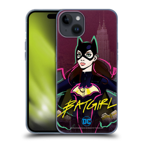 DC Women Core Compositions Batgirl Soft Gel Case for Apple iPhone 15 Plus