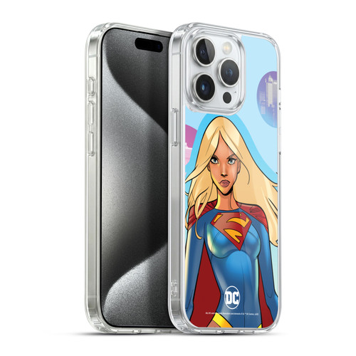 DC Women Core Compositions Supergirl Soft Gel Case for Apple iPhone 15 Pro Max & MagSafe