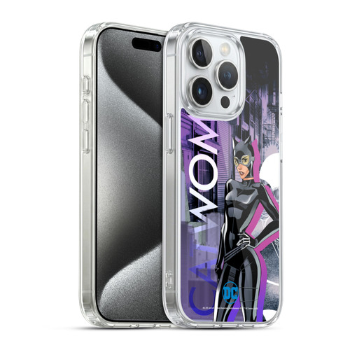 DC Women Core Compositions Catwoman Soft Gel Case for Apple iPhone 15 Pro & MagSafe