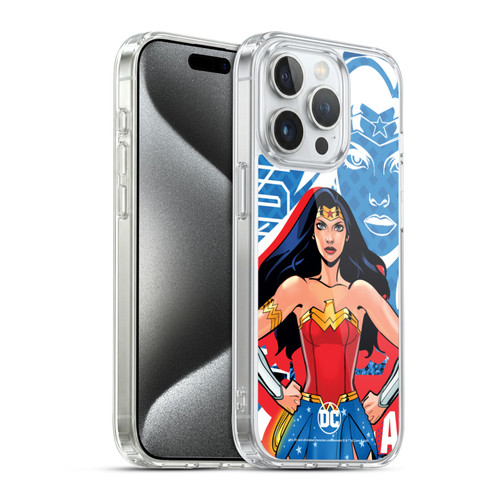 DC Women Core Compositions Wonder Woman Soft Gel Case for Apple iPhone 15 Pro & MagSafe