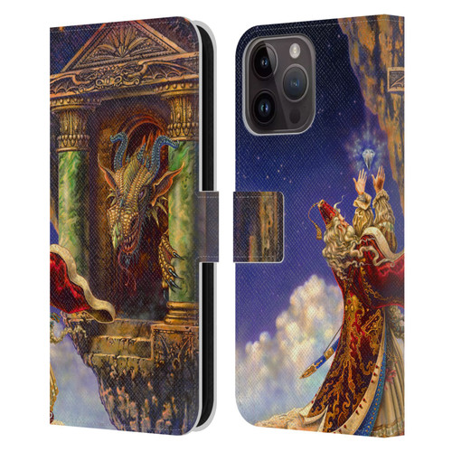 Myles Pinkney Mythical Dragon's Eye Leather Book Wallet Case Cover For Apple iPhone 15 Pro Max