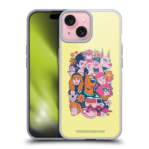 Scoob! Scooby-Doo Movie Graphics Retro Soft Gel Case for Apple iPhone 15