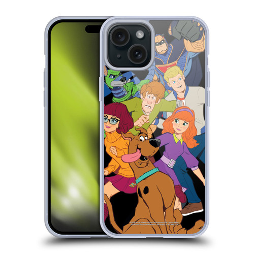 Scoob! Scooby-Doo Movie Graphics The Gang Soft Gel Case for Apple iPhone 15 Plus