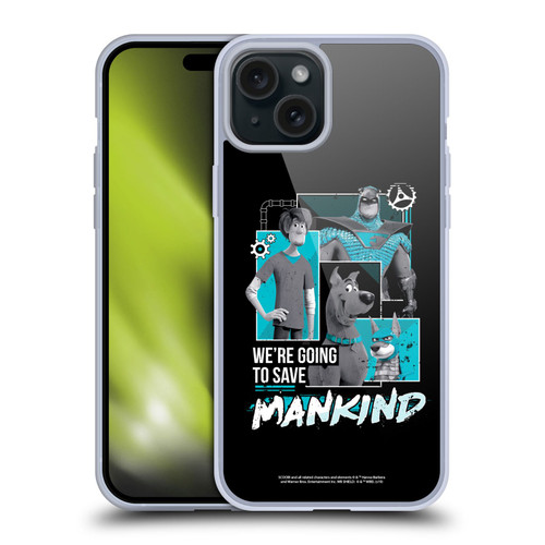 Scoob! Scooby-Doo Movie Graphics Save Mankind Soft Gel Case for Apple iPhone 15 Plus