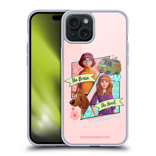 Scoob! Scooby-Doo Movie Graphics Scooby, Daphne, And Velma Soft Gel Case for Apple iPhone 15 Plus