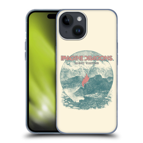Imagine Dragons Key Art Flame Night Visions Soft Gel Case for Apple iPhone 15