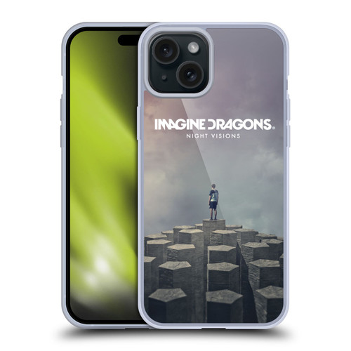 Imagine Dragons Key Art Night Visions Album Cover Soft Gel Case for Apple iPhone 15 Plus
