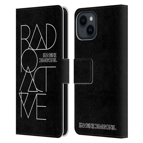 Imagine Dragons Key Art Radioactive Leather Book Wallet Case Cover For Apple iPhone 15