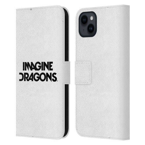 Imagine Dragons Key Art Logo Leather Book Wallet Case Cover For Apple iPhone 15 Plus