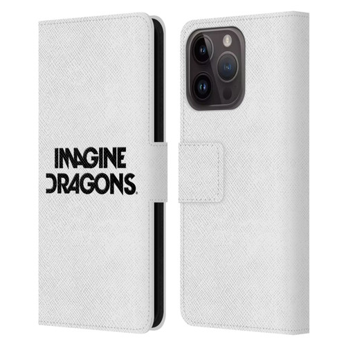 Imagine Dragons Key Art Logo Leather Book Wallet Case Cover For Apple iPhone 15 Pro