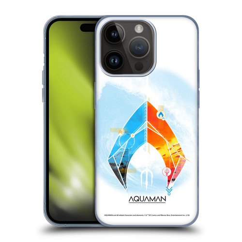 Aquaman Movie Logo Trident of Atlan Soft Gel Case for Apple iPhone 15 Pro