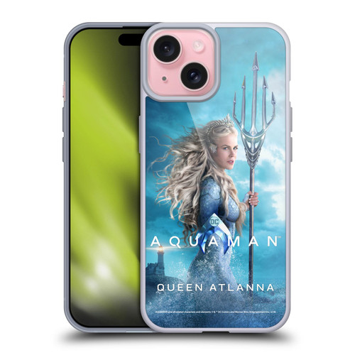 Aquaman Movie Posters Queen Atlanna Soft Gel Case for Apple iPhone 15