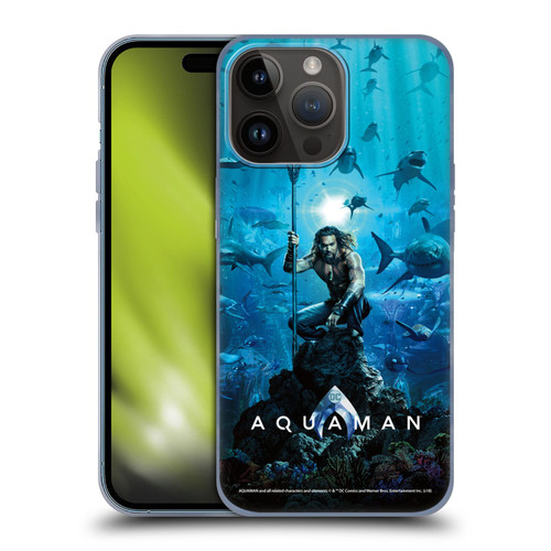 Aquaman Movie Posters Marine Telepathy Soft Gel Case for Apple iPhone 15 Pro Max