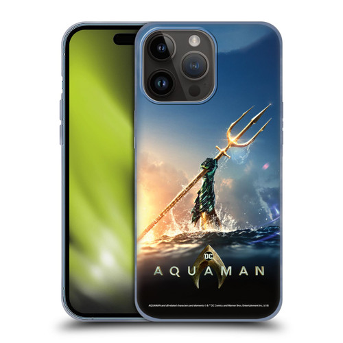 Aquaman Movie Posters Trident of Atlan Soft Gel Case for Apple iPhone 15 Pro Max